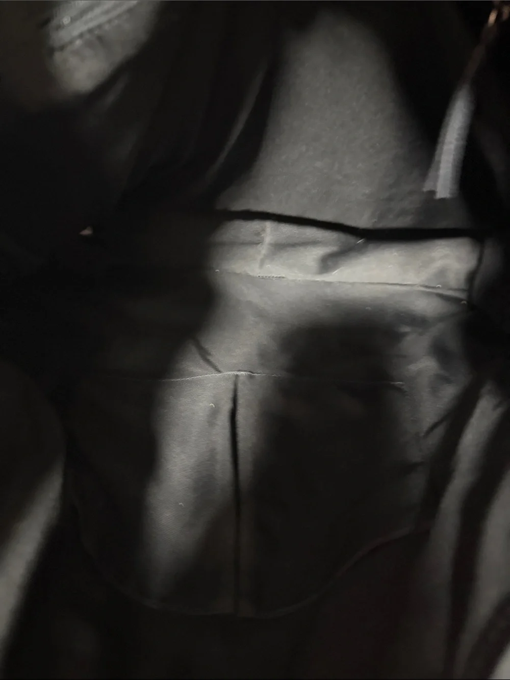 Genuine Black Leather Tote Bag - Unbranded